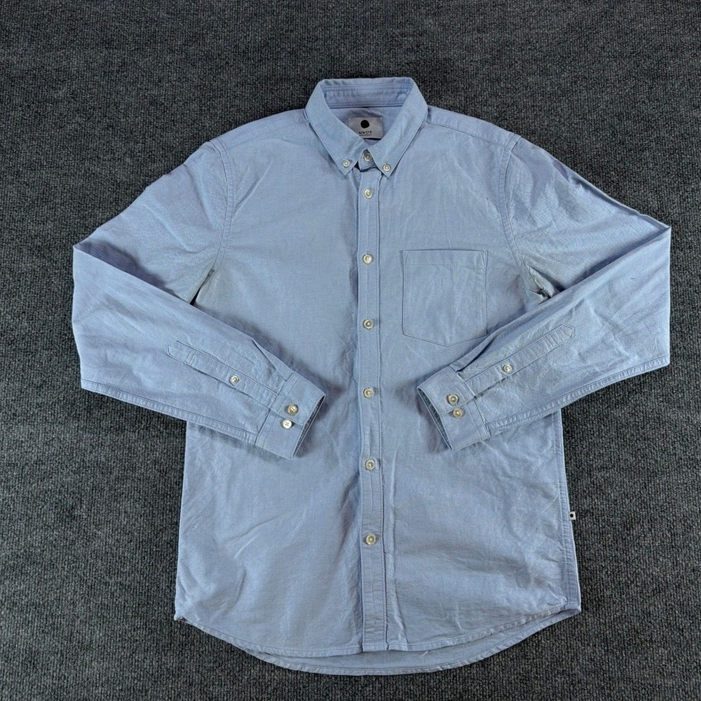 NN07 No Nationality Sixten Slim Fit Oxford Shirt Mens Small Blue Button Down